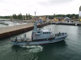 Navy vessel MHv 812 in port
