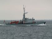 Navy vessel MHV 912 at sea